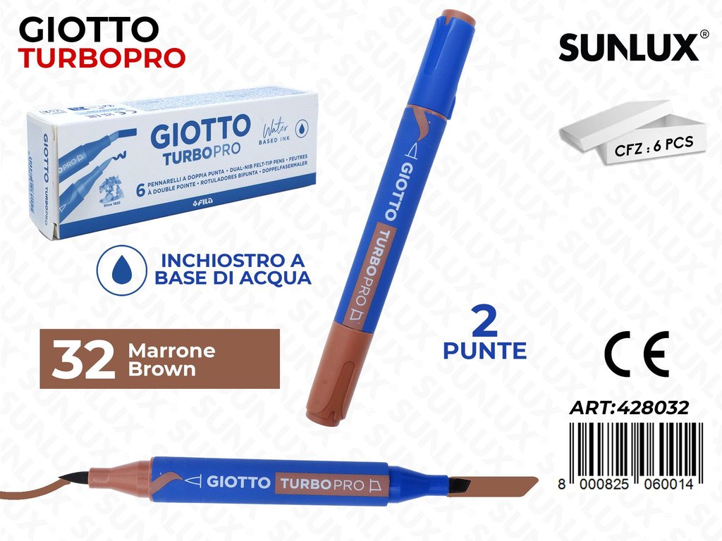Giotto Turbo Pro 2PUNTE Marrone