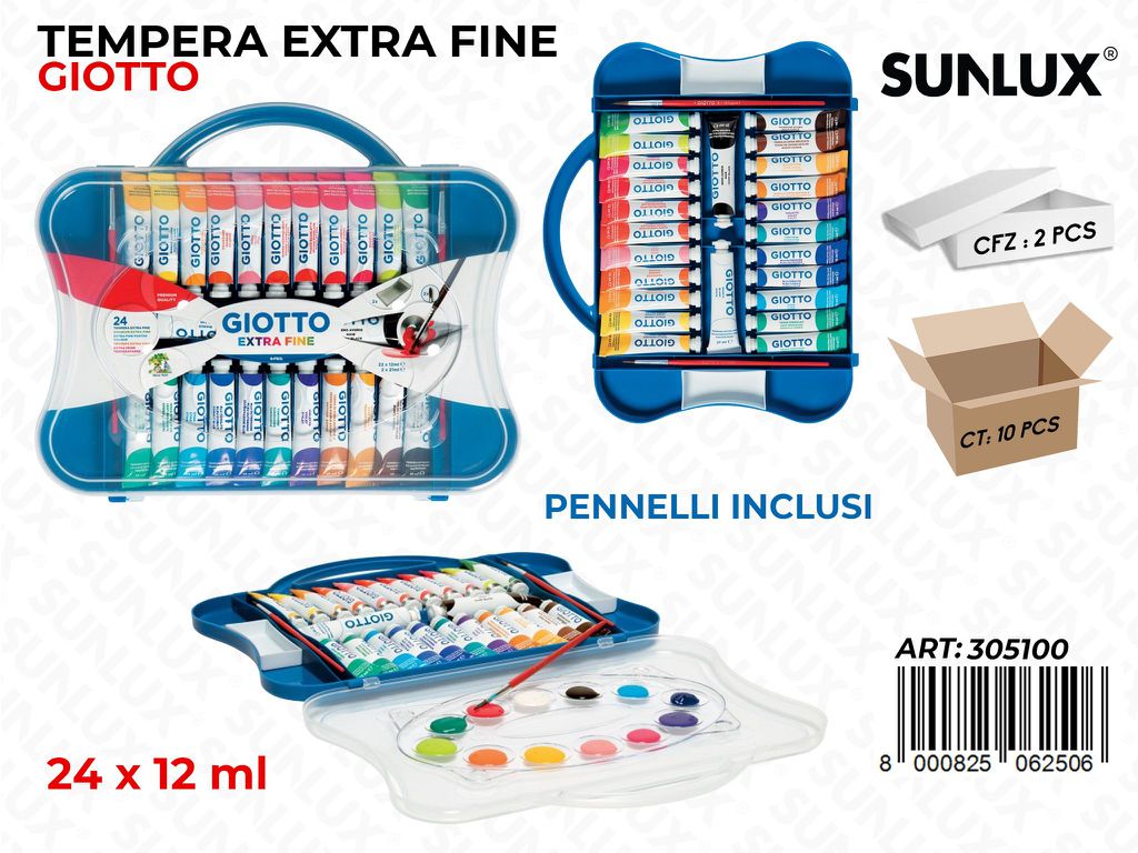 Sca. Tempere Giotto Extra Fine 24X12ML