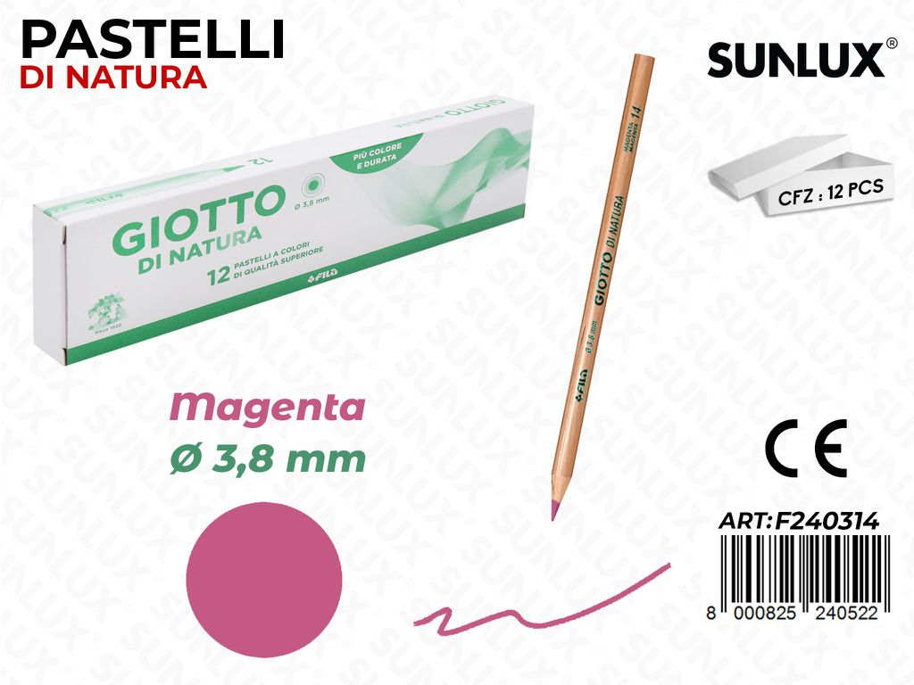 Pastelli Giotto di Natura Magenta 3.8MM