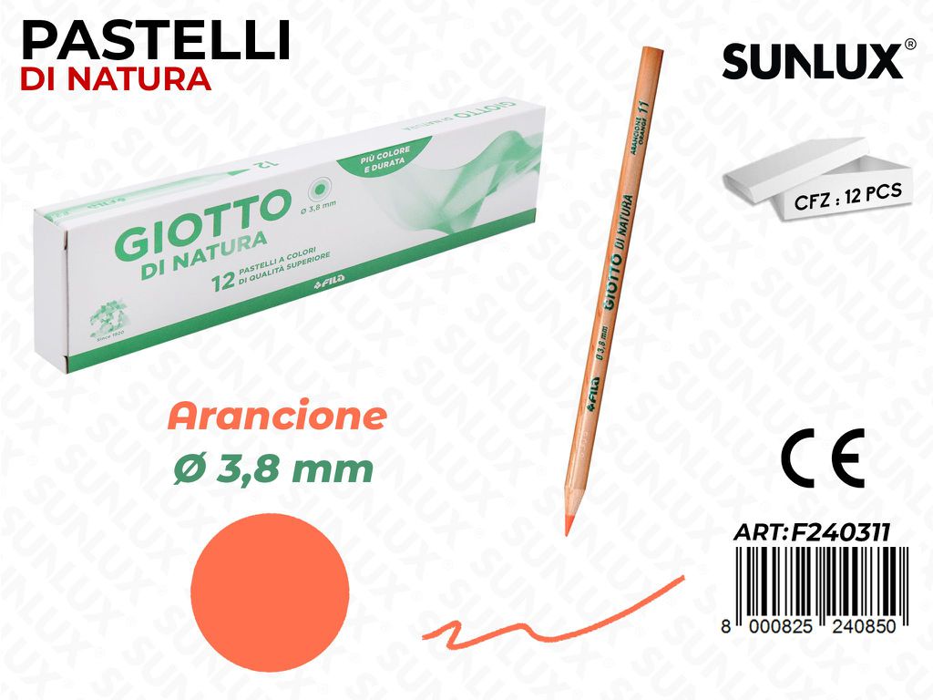 Pastelli Giotto di Natura Arancione 3.8MM