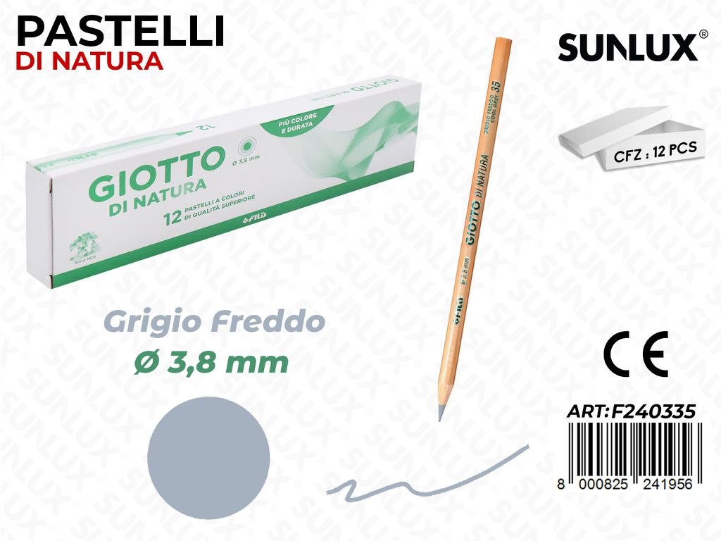 Pastelli Giotto di Natura Grigio Freddo 3.8MM