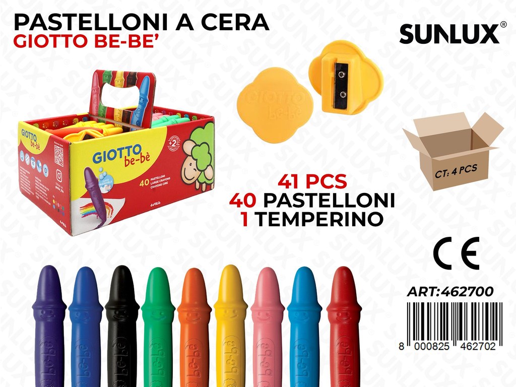 Schoolpack Giotto Bebe 40PCS Cera