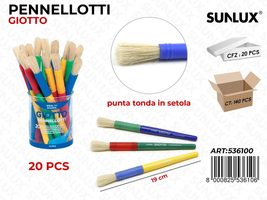 Pennellotto Giotto P.tonda 19CM