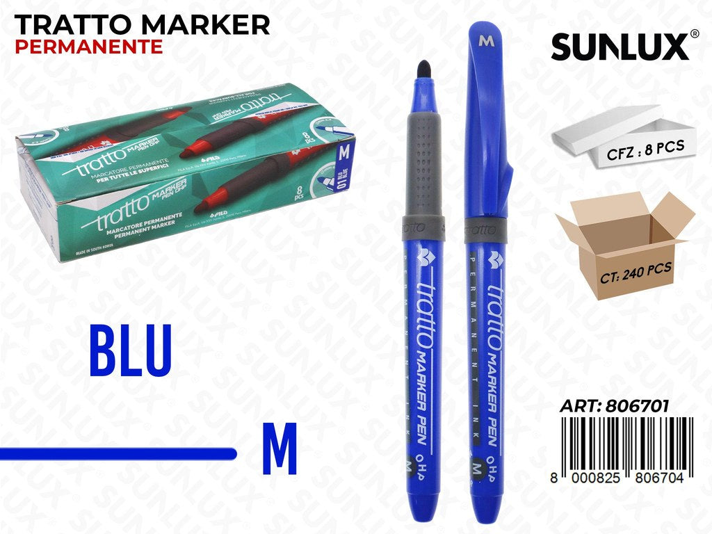 Tratto Marker Pen Ohp M Blu