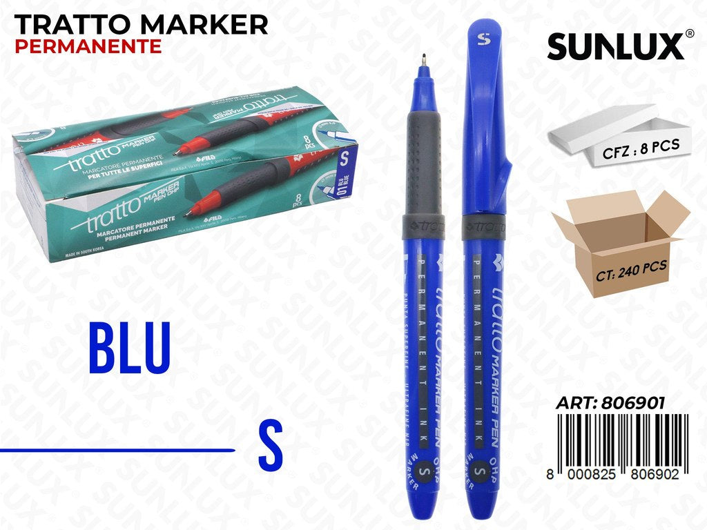 Tratto Marker Pen Ohp S Blu