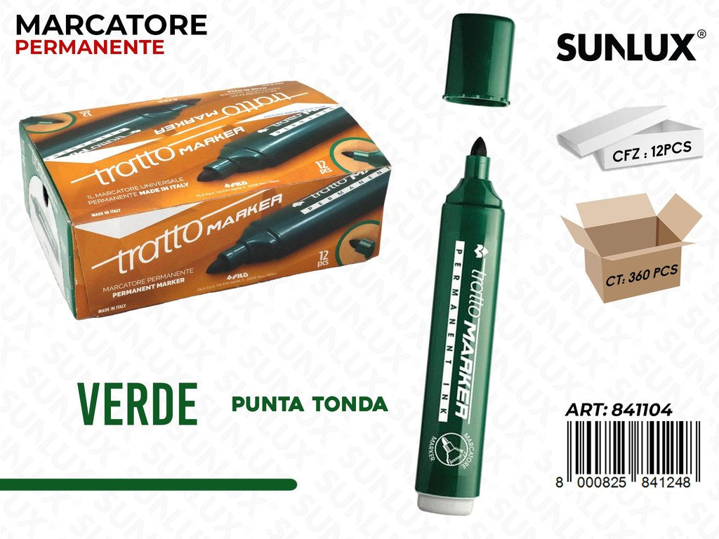 Tratto Marker P Tonda Verde / Pz da 12
