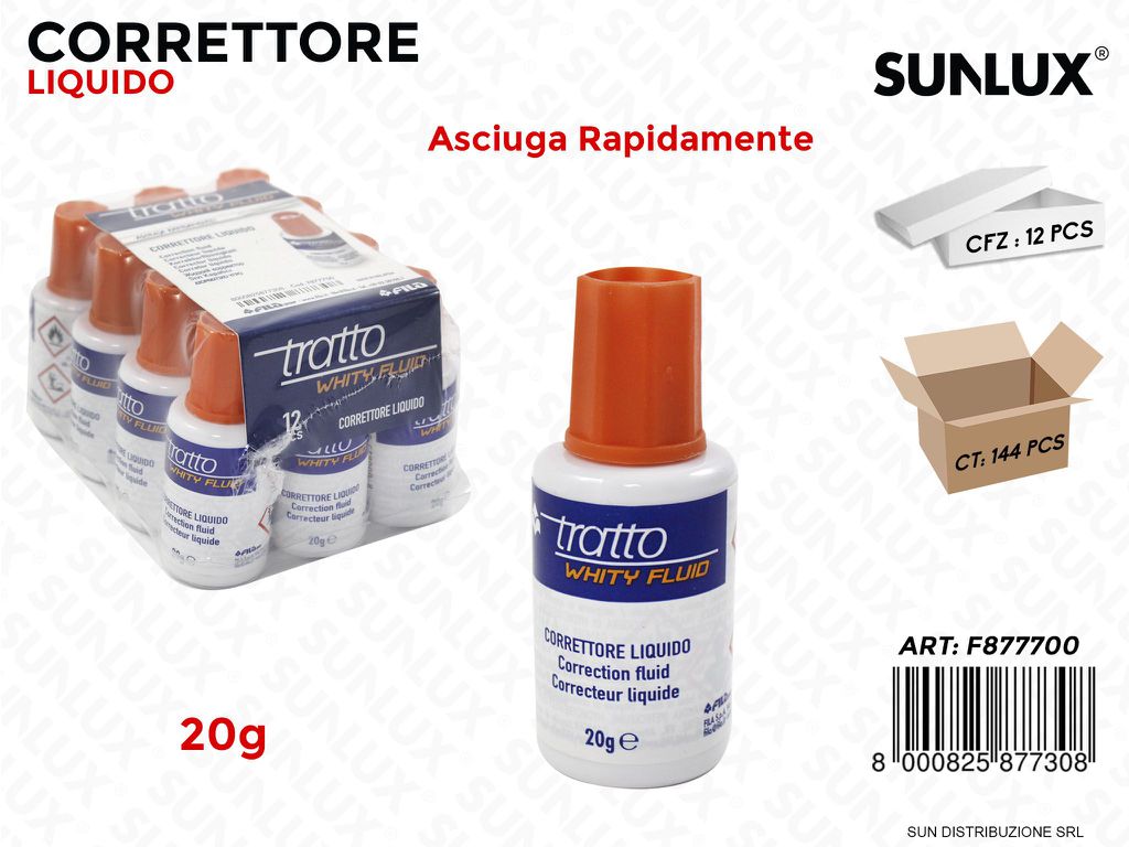 Tratto Whity Fluid 20GR / Pz da 12
