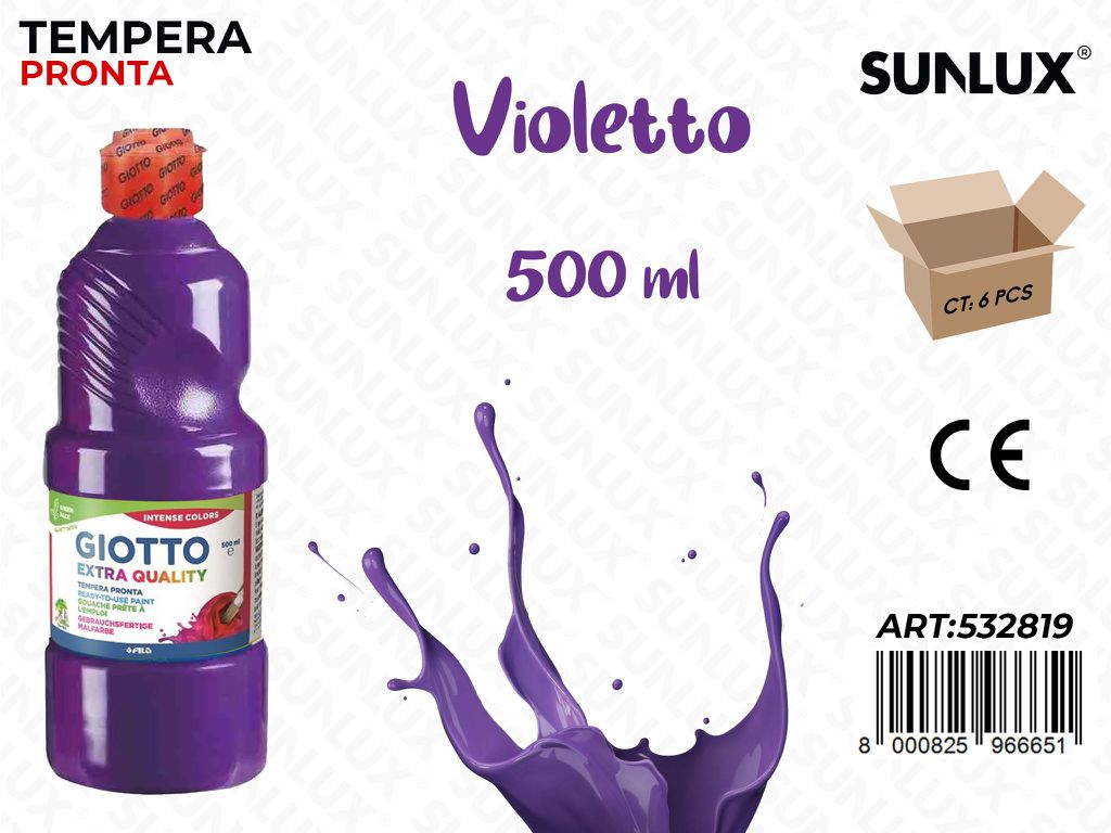 Fl 500ML Giotto Paint Violetto/ Pz da 6