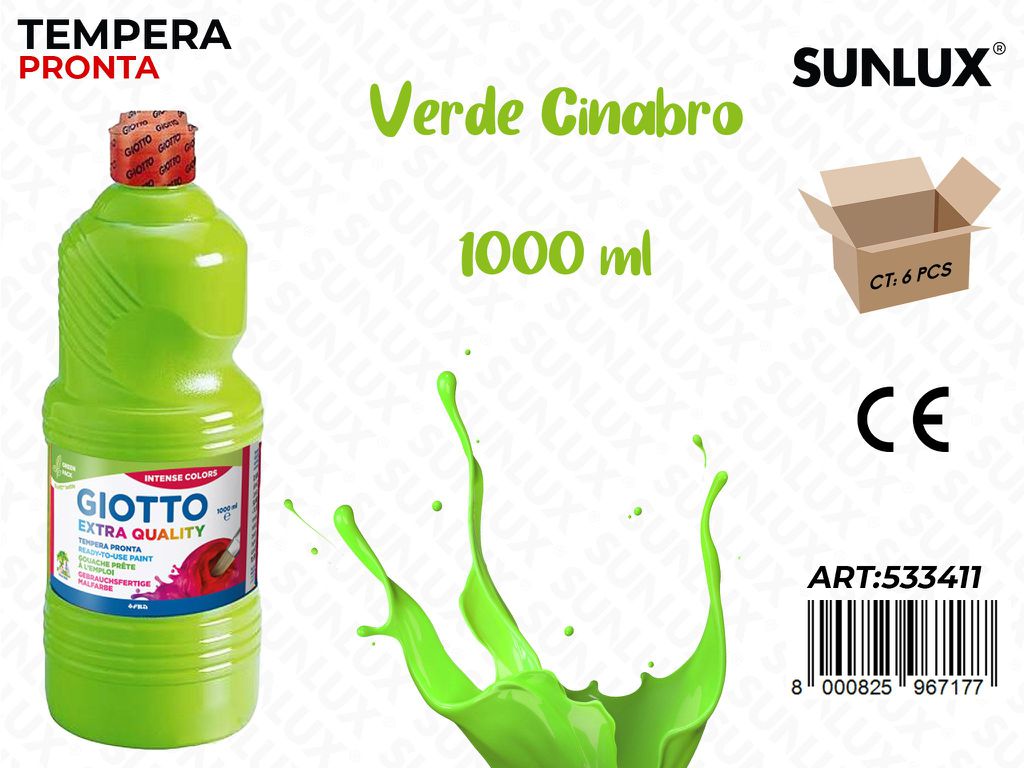 Fl 1000 Ml Giotto Paint Verde Cinabro