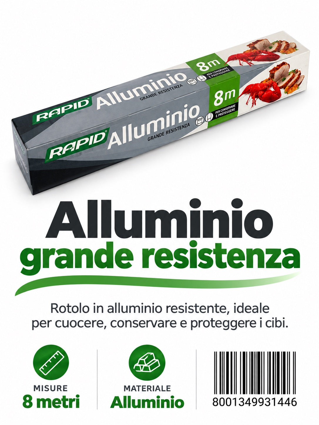 A1Z Aluminio Rapid Mt. 8 Reali