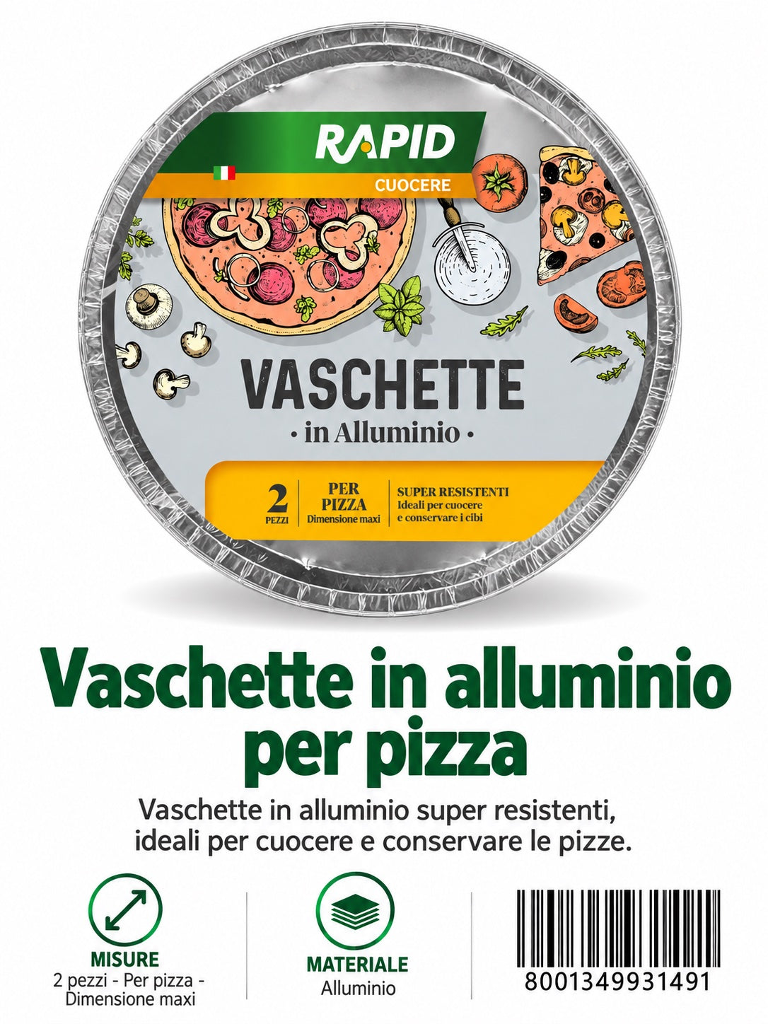 H5 Contenitore Pizza Grande Pz2 C40 Pz36