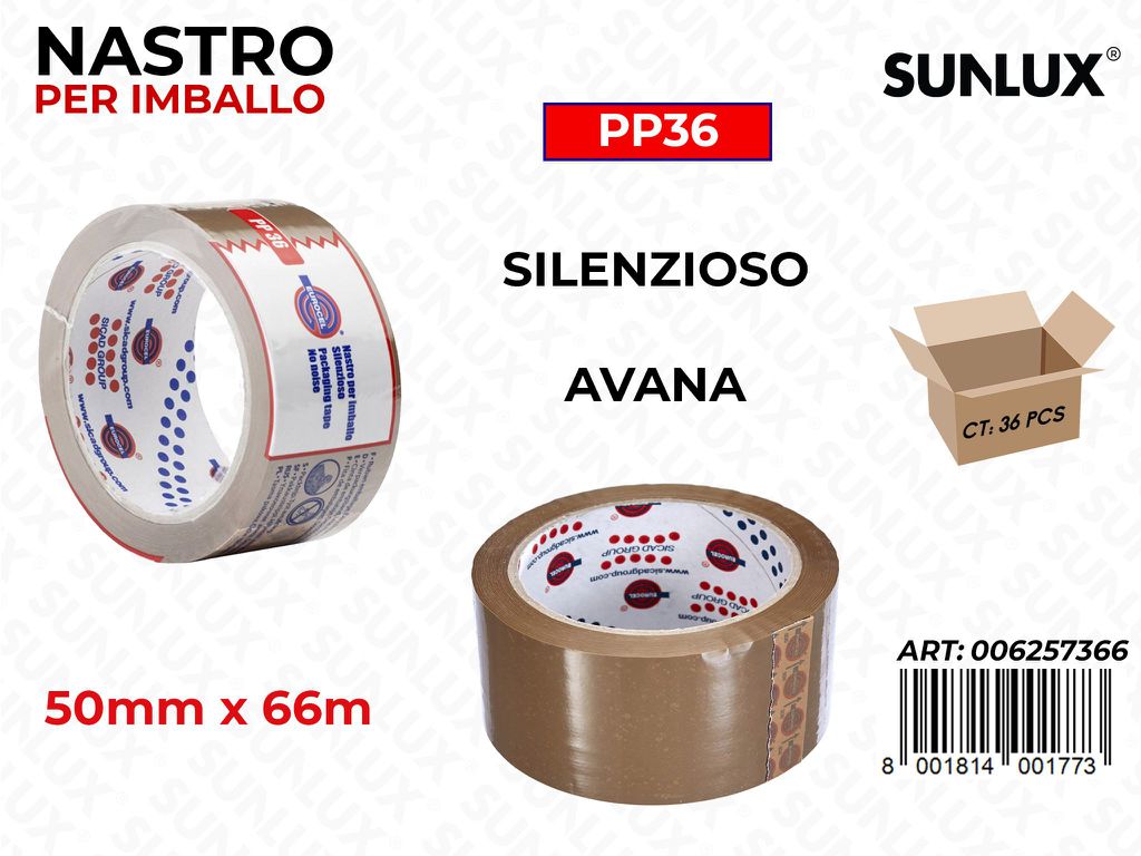 Nastro per Imballo Avana PP36 50MM*66MT