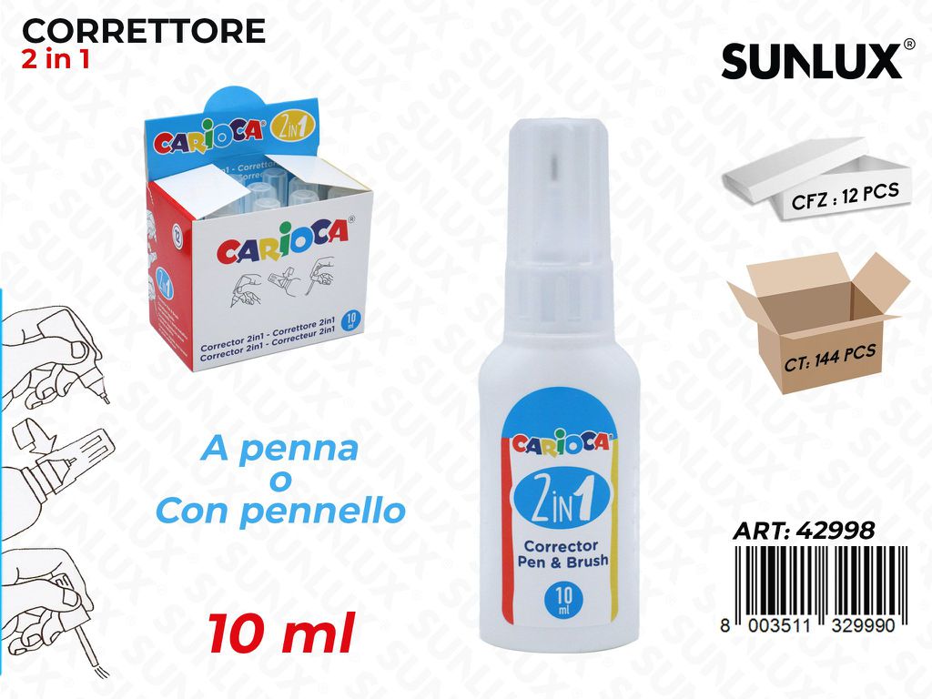 Carioca Correttore 2IN1 10ML