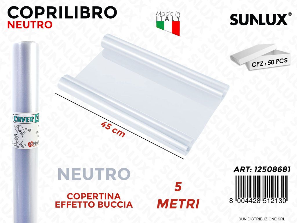Rotoli Coverglass 5MT*45CM Neutro