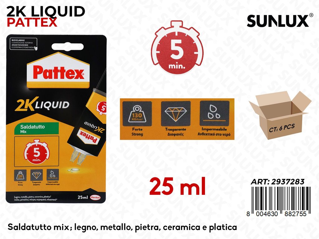 Pattex Saldatutto 2K Liquido 25G