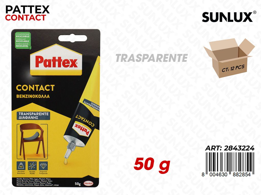 Pattex Contact Adv Trasp. 50GR