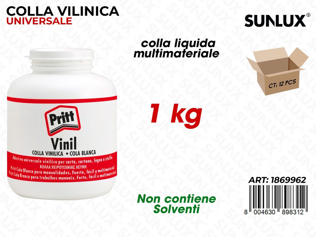 Pritt Colla Vinil Uni. Bianco 1KG