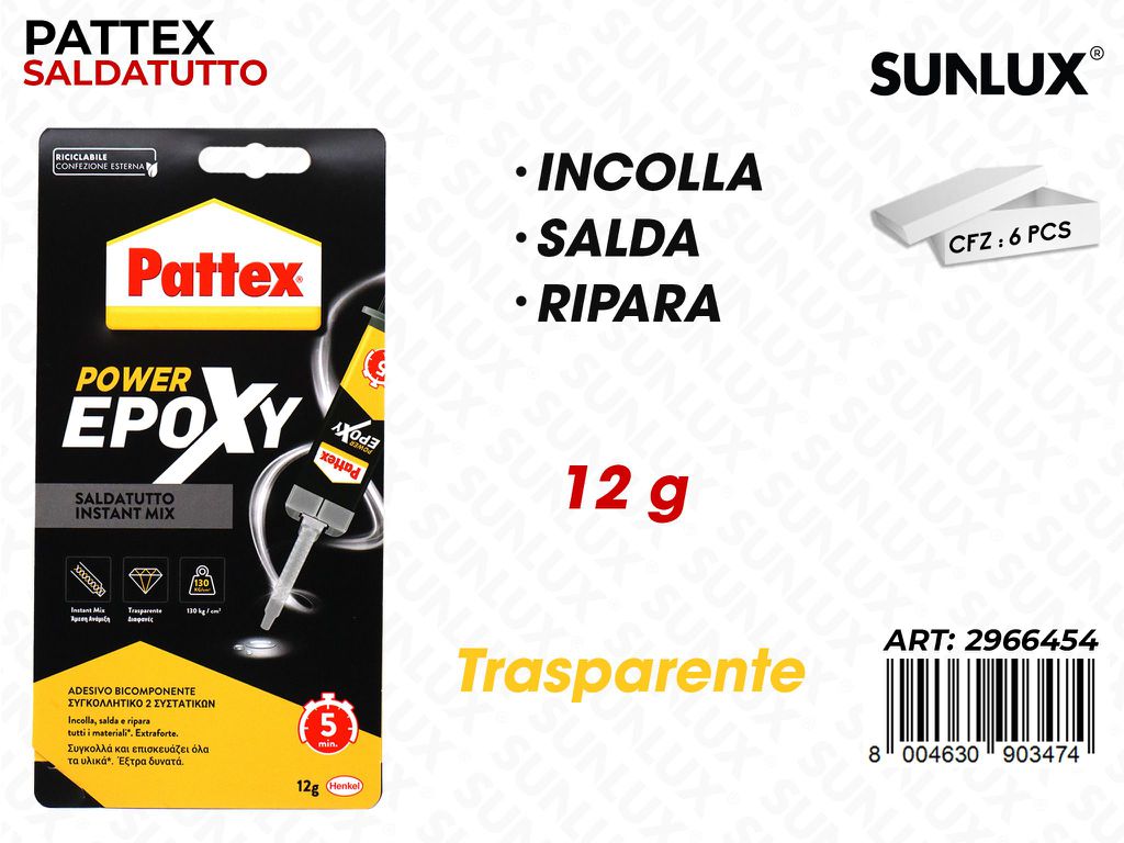 Pattex Adesivo Saldatutto Trasp. 12G