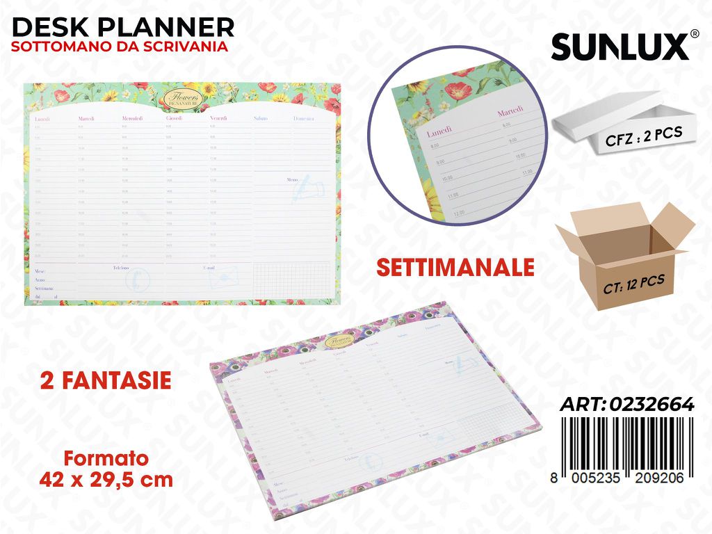Desk Planner Settimanale Flow 42*29.5CM