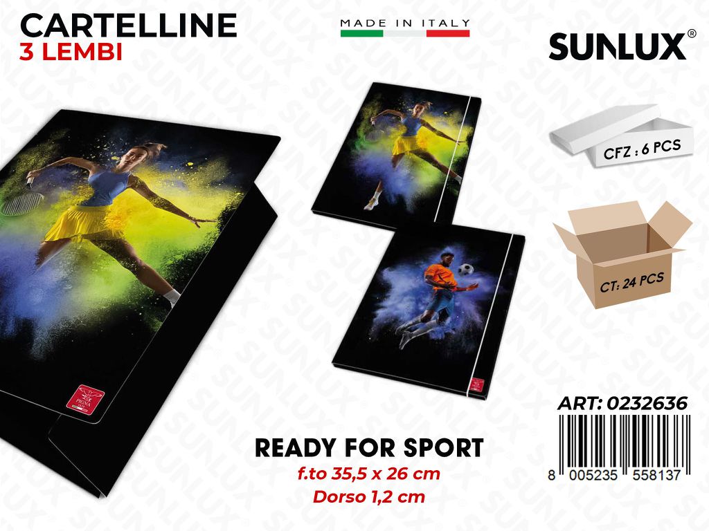 Cartelle 3 Lembi Sport F.to 25.5*36 Cm