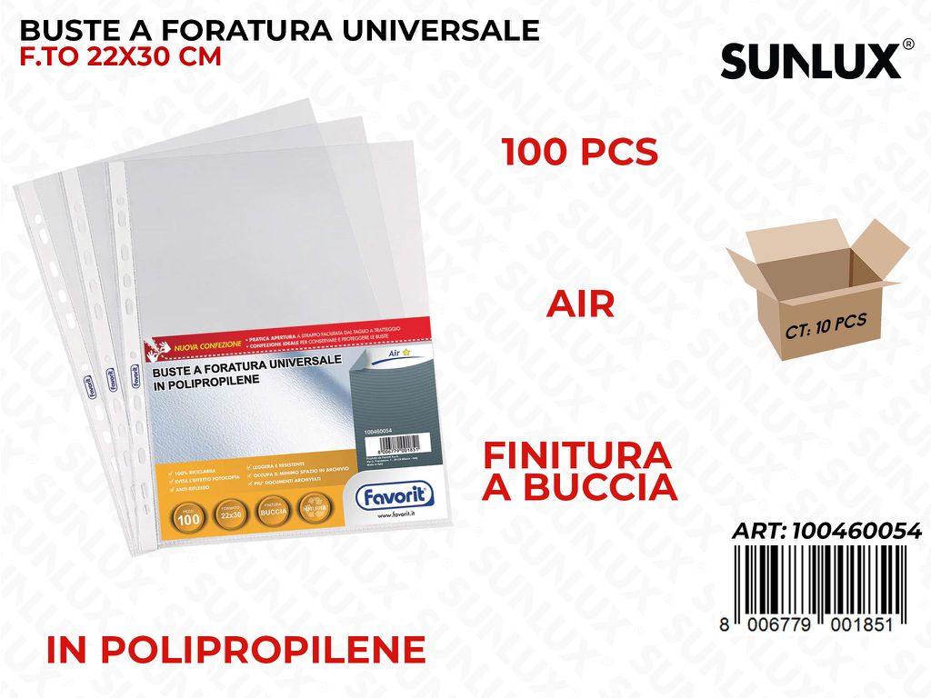 Buste Tran. Fav. Buccia 100/Pz Air