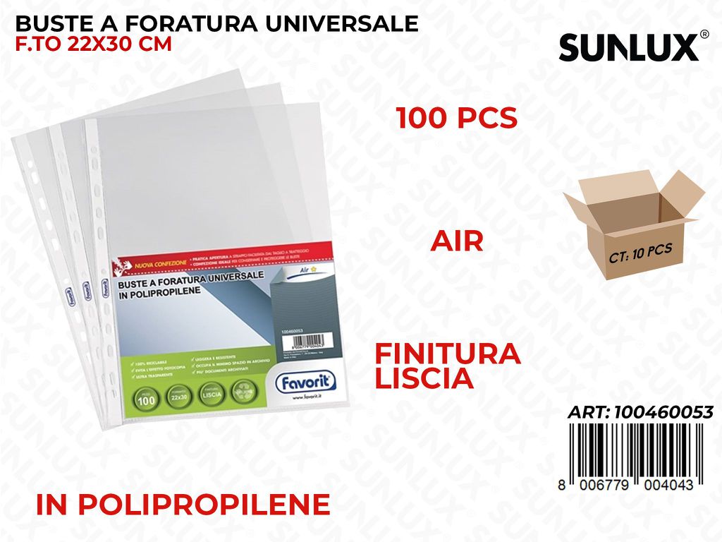 Buste Tran. Fav. Liscia 100/Pz Air