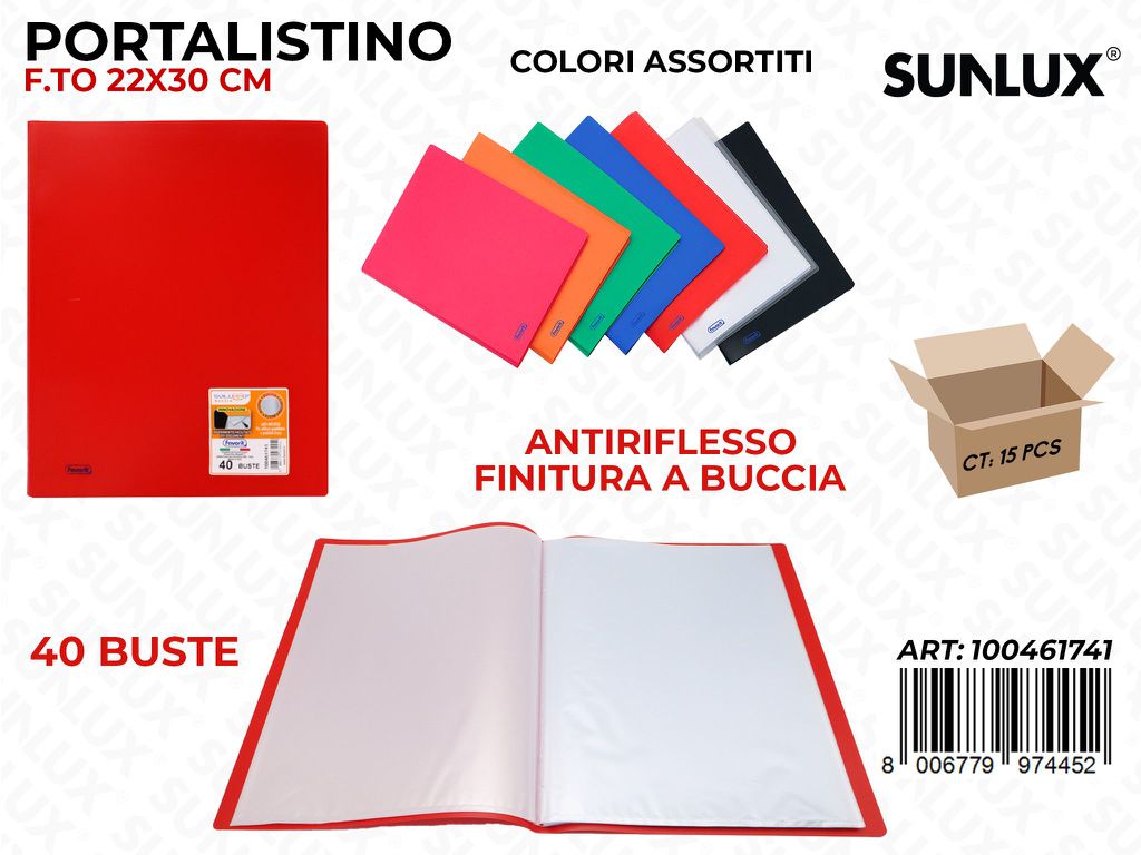 Portalis. Fav. 40 Buste 22*30CM Buccia Ass.