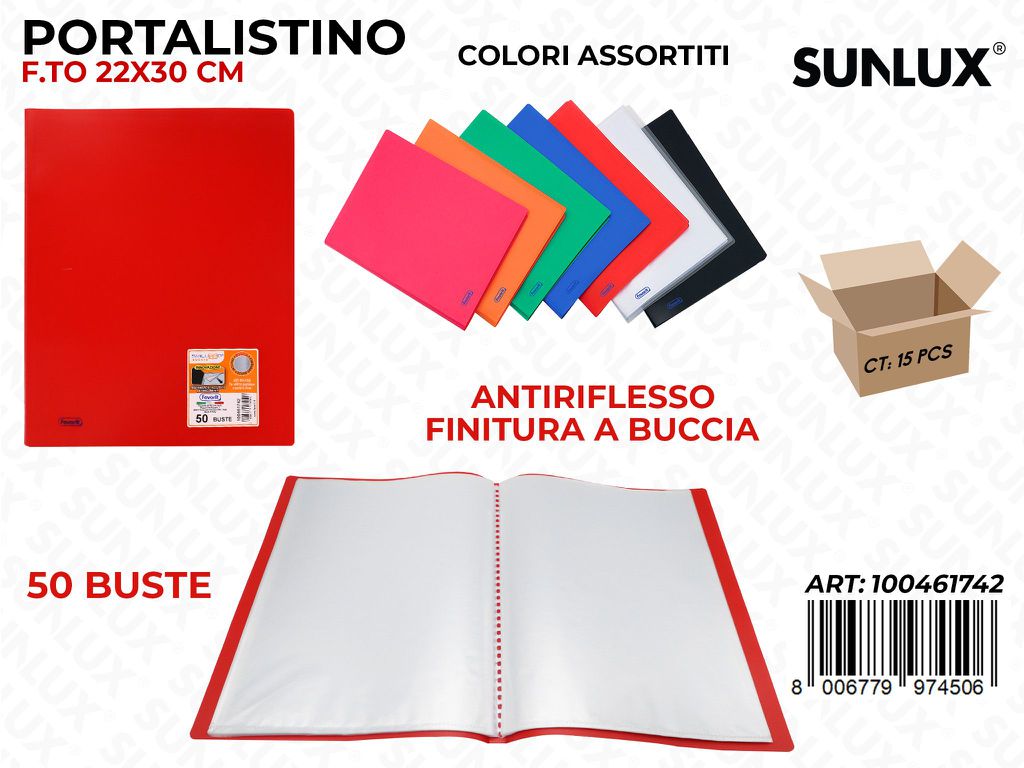 Portalis. Fav. 50 Buste 22*30CM Buccia Ass.