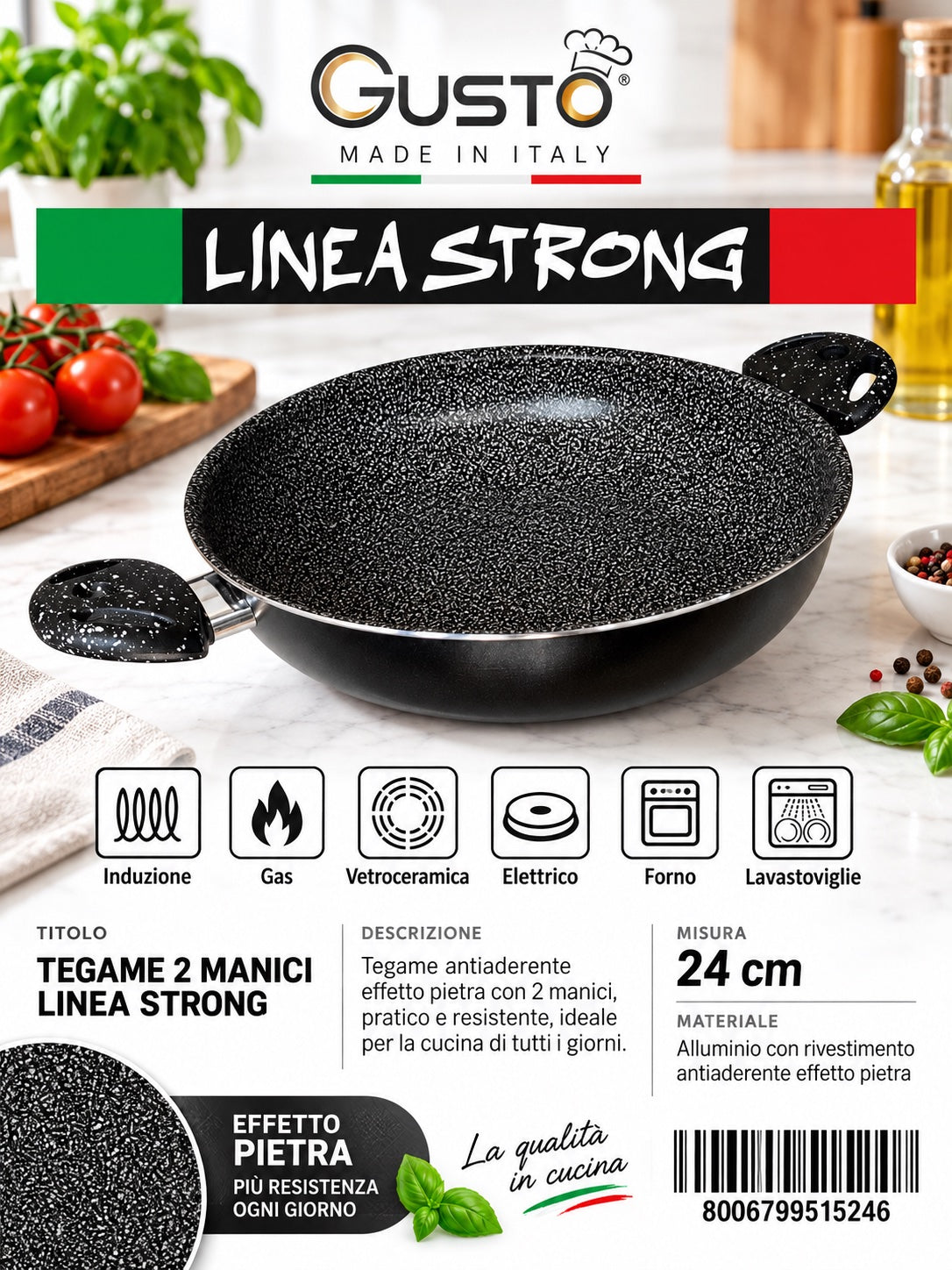 Linea.Strong Tegame Cm24