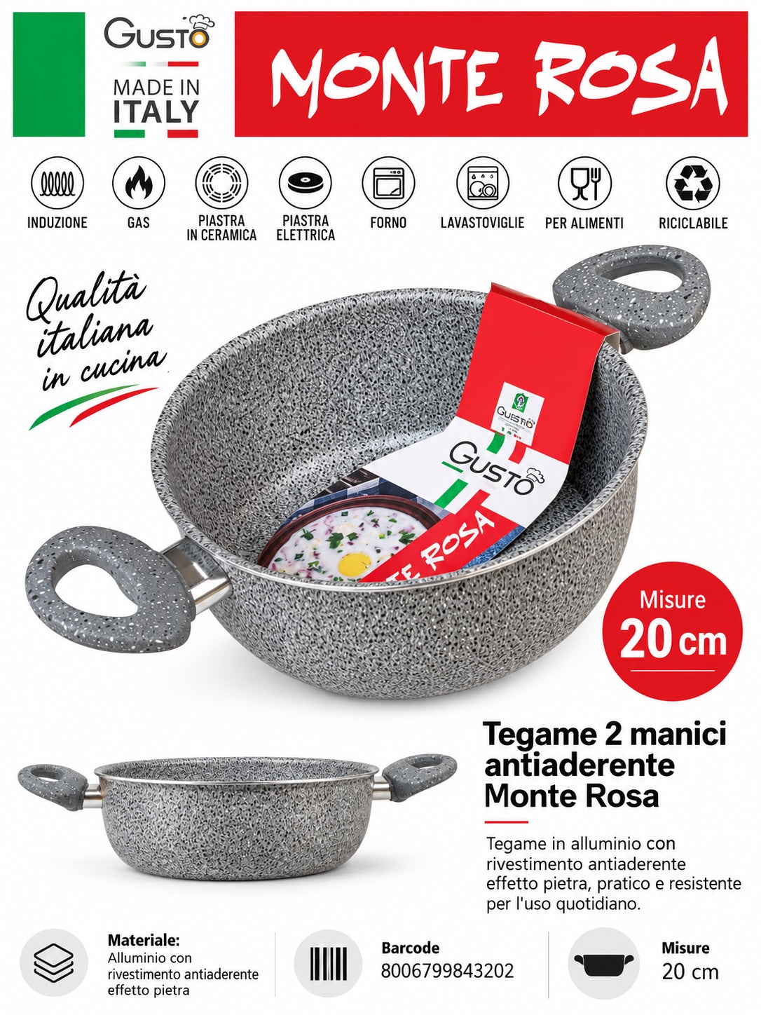 Linea.monterosa Casseruola Cm20