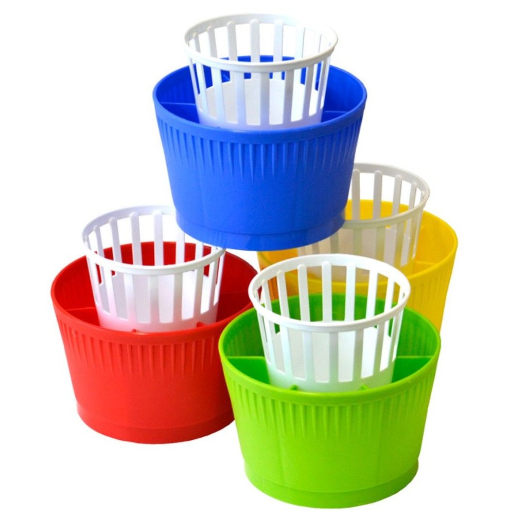 Scolaposate Rotondo 13Cm 24P Ass (Bco-Cgr-Cbl-Crd)