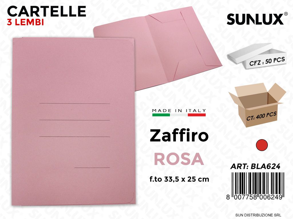 Cartelle 3L Zaffiro Rosa 33.5*25CM