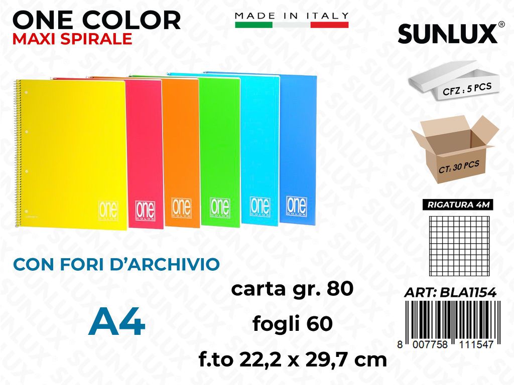 4M Blasetti One Color Spir. 60FF 80GR A4