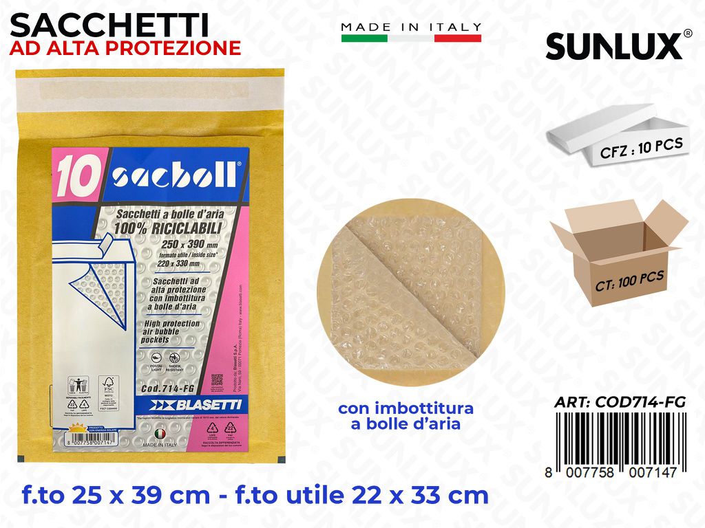 Sacchi Sacboll Fg 25*39CM