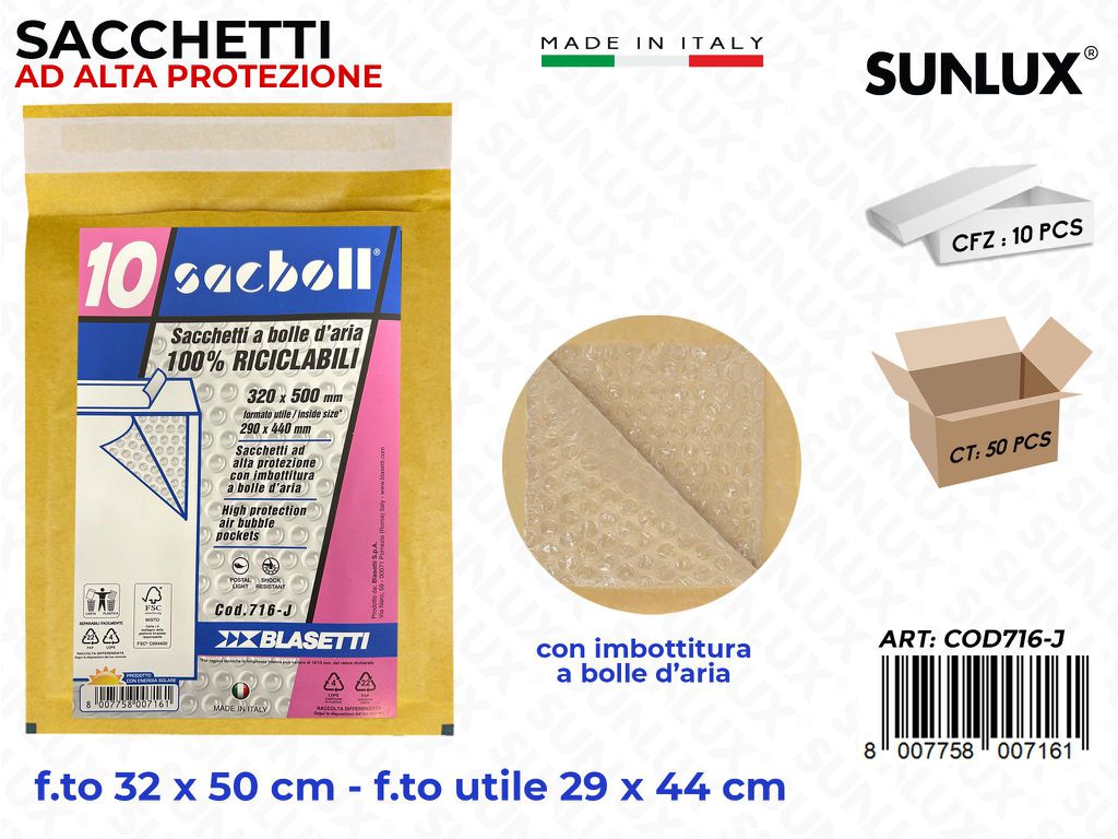 Sacchi Sacboll J 32*50CM