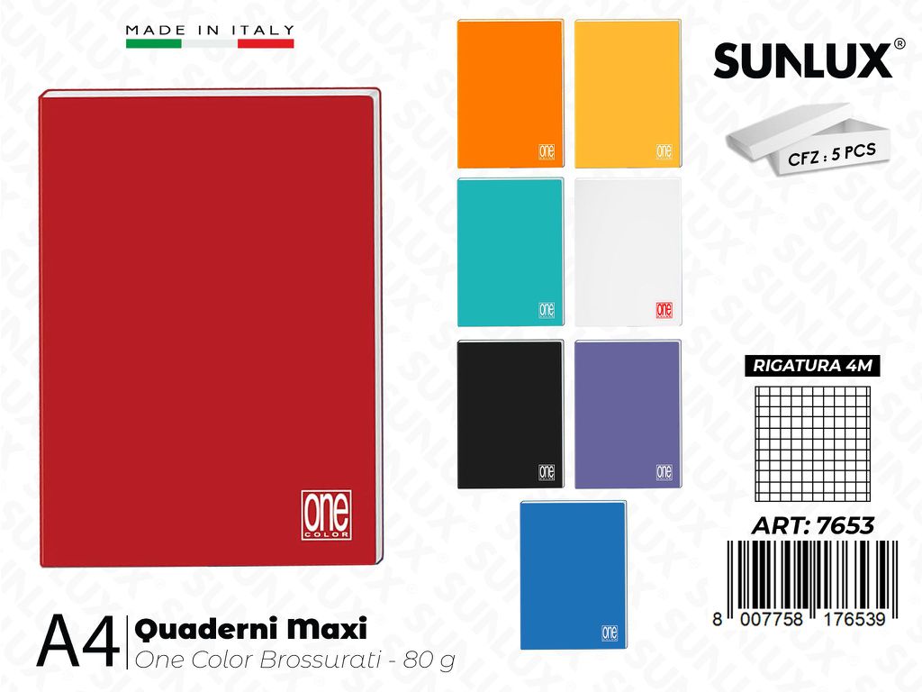 4M Maxi Quad. One Color Brossurati 80GR