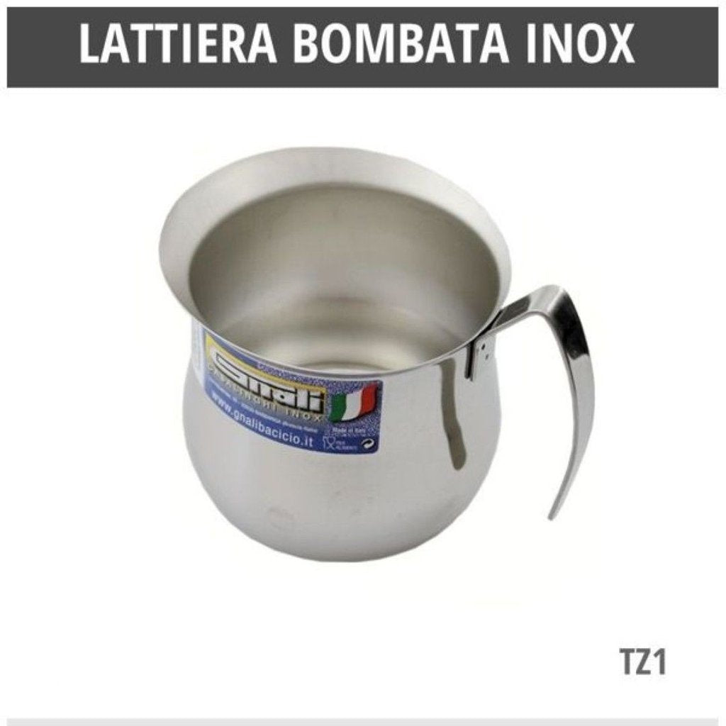 Lattiera Bombata Tz.1inox 18/10 Lb1
