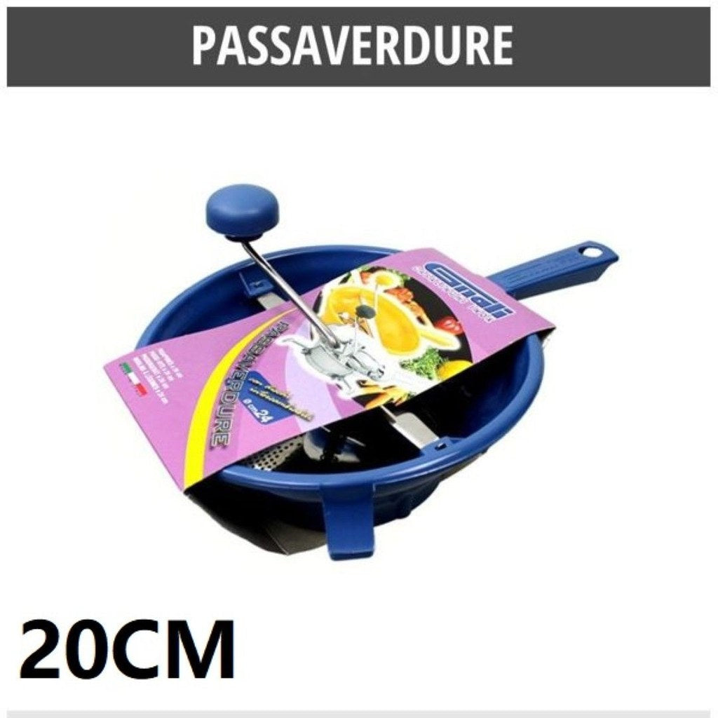 Passaverdure Cm 20 In Plastica 2 Dischi Intercambiabili Inox Con Cartoncino Espositore Psvp20Pc