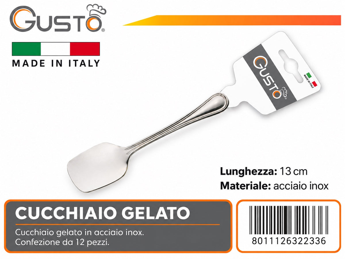 Linea Classic Cucchiaino Gelato Inox 3Pz