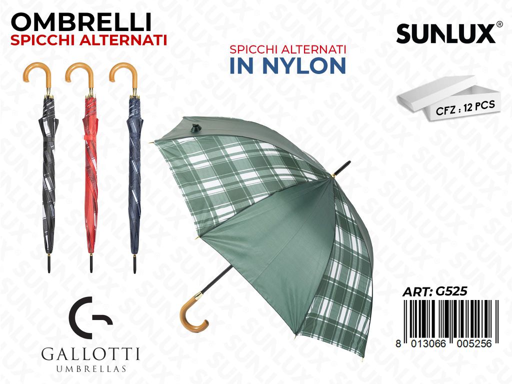 Ombrelli Maxi Nylon Spicchi Altern. Ass.