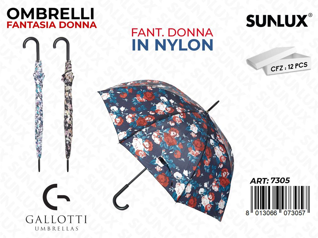 Ombrelli Maxi Nylon Fant. Donna Ass.