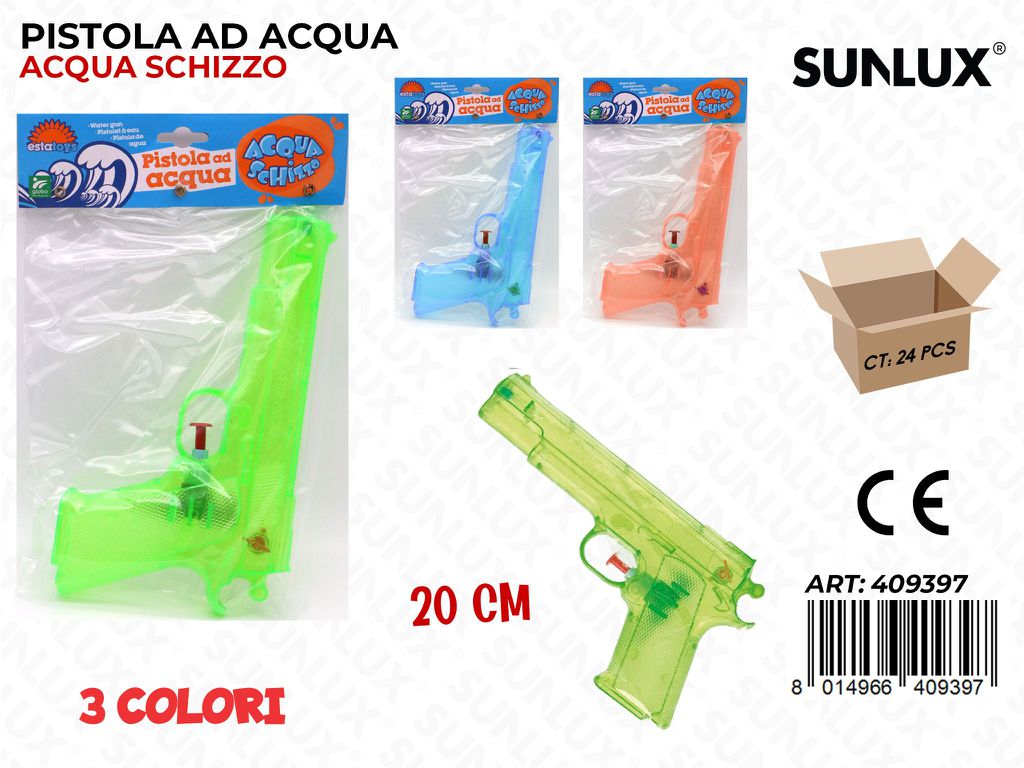 Pistola Ad Acqua 3COL. 20CM