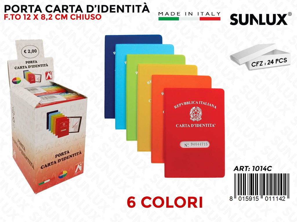 1014C Porta Carta D Identita Color 24PZ/Pacco