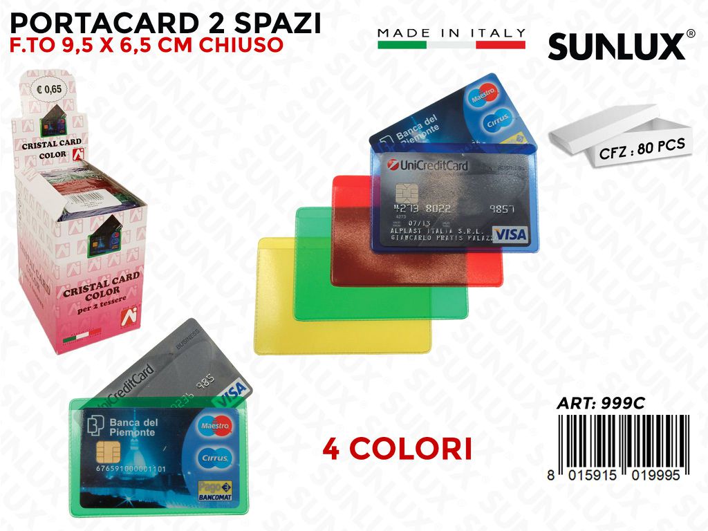 999C Cristalcard Color 80PZ/Pacco