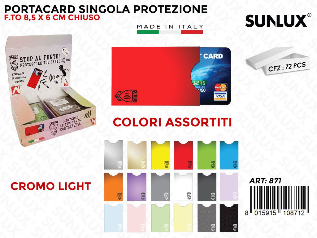 871 Scudocard Light Cromo 72PZ/Pacco
