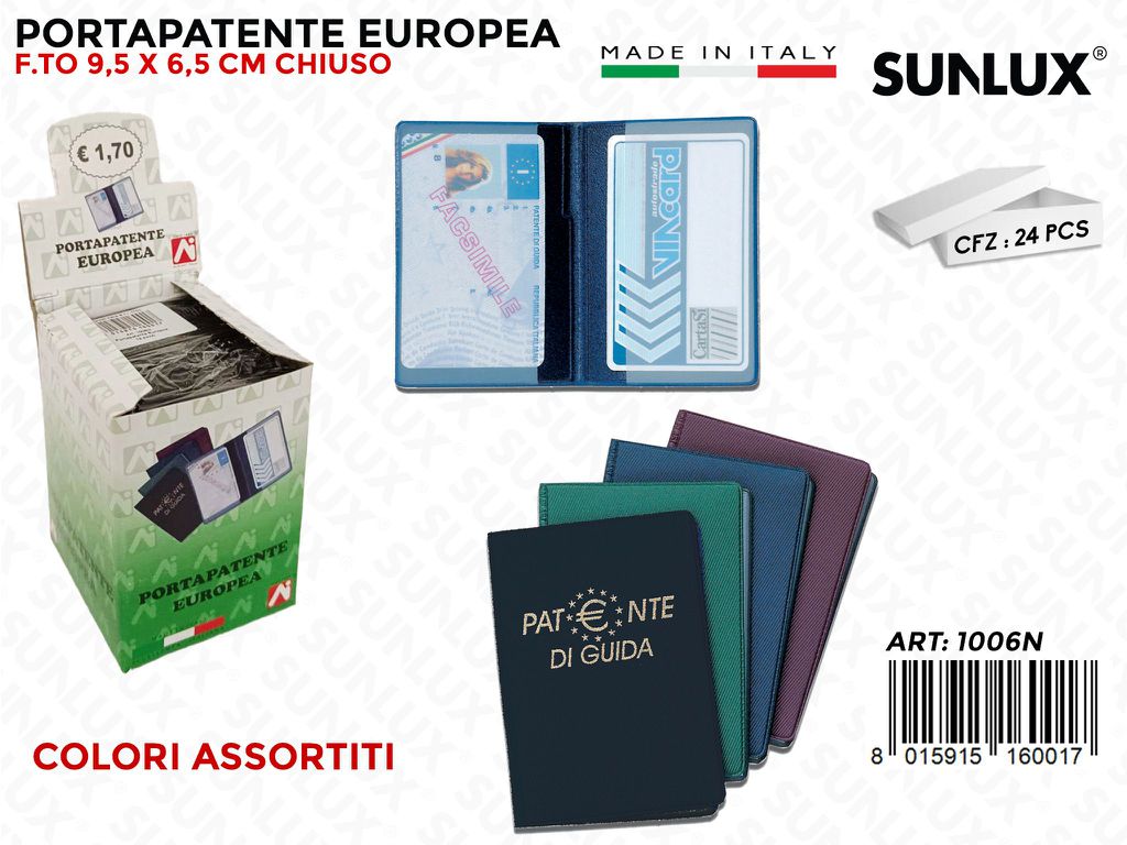 1006N Portapatente Europea 24PZ/Pacco