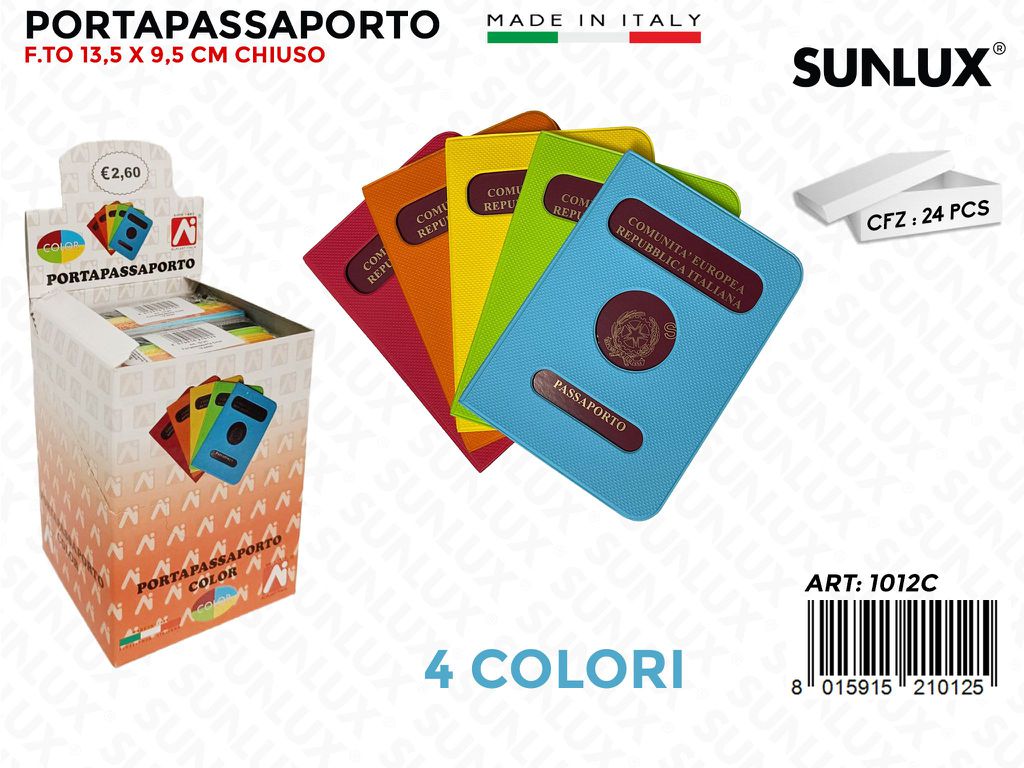 1012C Portapassaporto Color 24PZ/Pacco