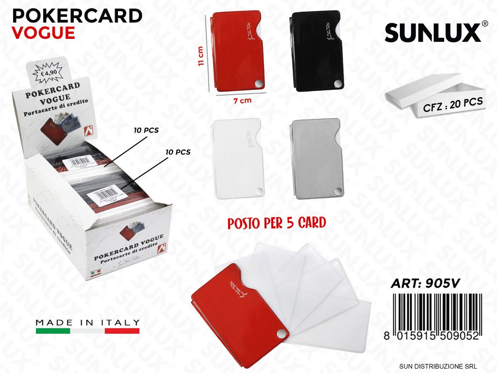 905V Pokercard Vogue 11*7CM 20PZ /Pacco