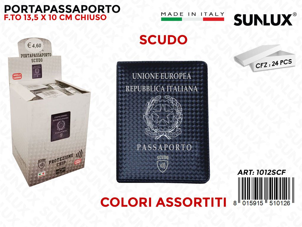 1012SCF Portapassapor. Scudo Carbon 12PZ/Pacco