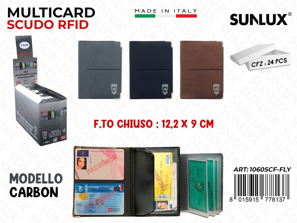 Multicard Fly Scudo Carbon 12.2*9CM